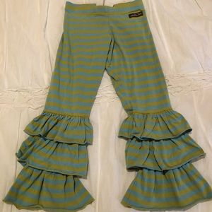 Matilda Jane Lemongrass Benny ruffle pants size 6